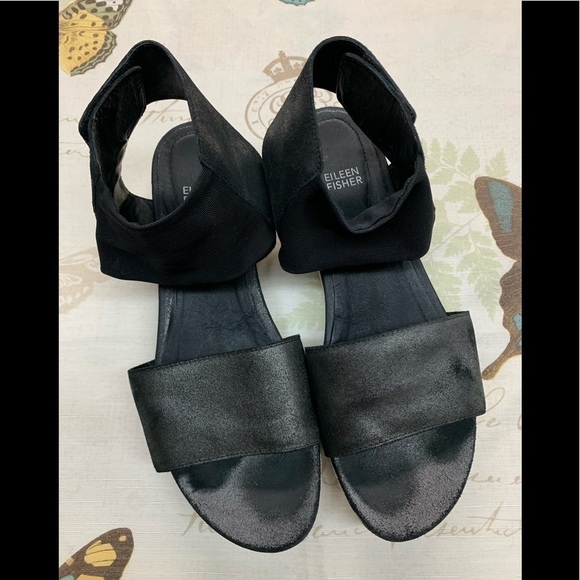 Eileen fisher Sport Wedge Platform Sandals - Picture 1 of 10